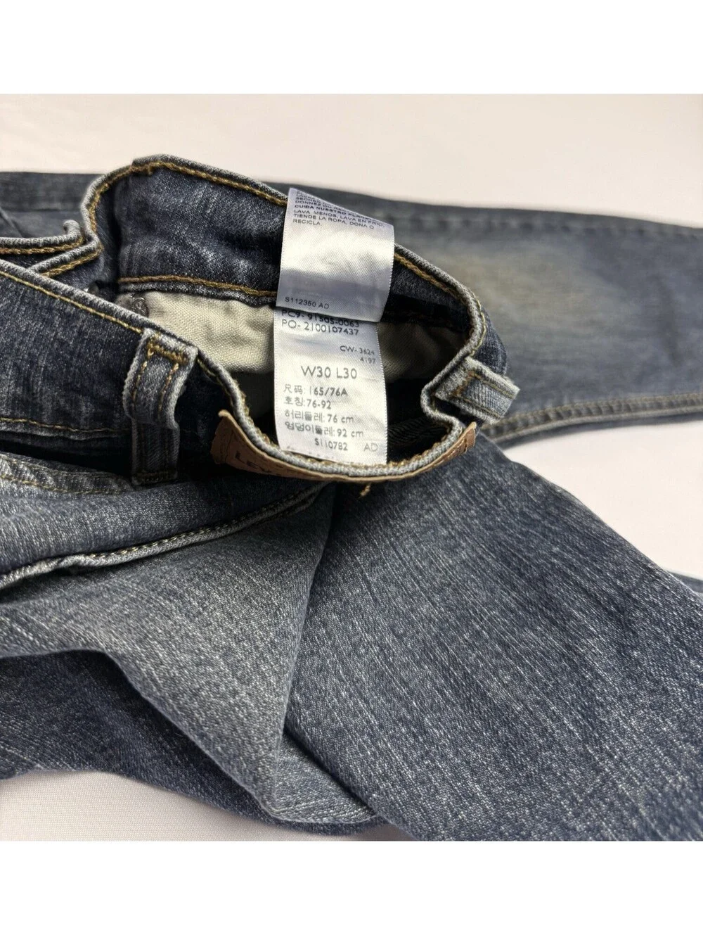 Levi Strauss Signature Jeans Mens 30x30 Blue Bootcut Medium Wash Stretch Denim